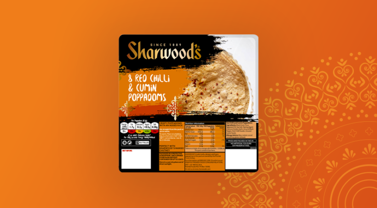 Sharwood's Low Fat Plain Poppadom 8 Pack