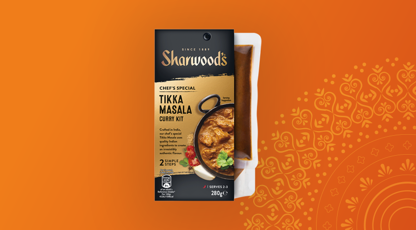 Sharwood's Cialde Indiane 8 Pezzi 94g - Pane Tipo Naan Senza Conservanti, Ideale Per Curry E Piatti Etnici